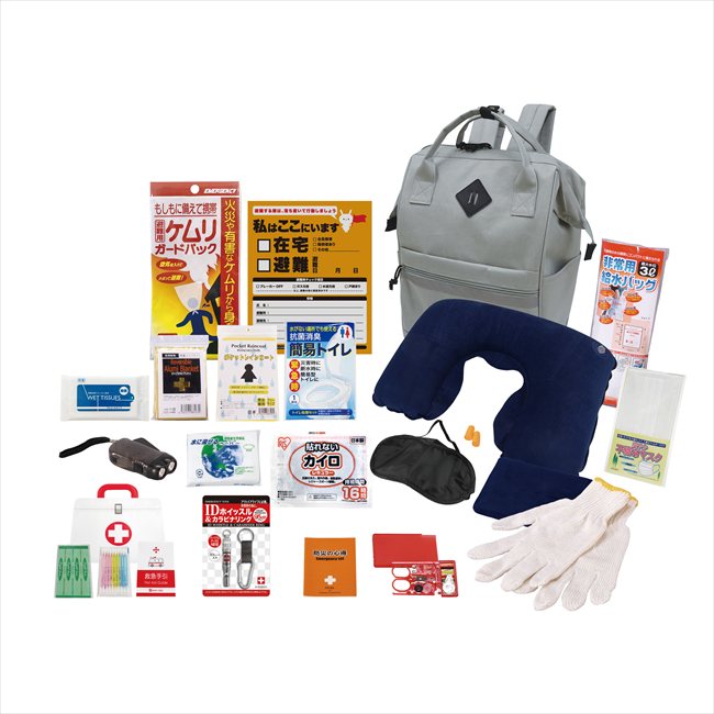 エマージェンシーリュック20点セット RU-80 粗品 景品 記念品 来場記念 来店促進 ノベルティ プチギフト