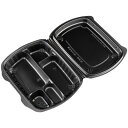 バイオデリカ シェルBOX80-1 黒◆ご注文単位:1袋(25枚入)248*201*35(20)mm【耐冷耐熱温度】130℃