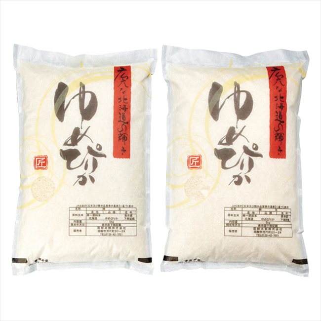 北海道米 ゆめぴりか6kg(3kg×2) 景品 記念品 粗品 ノベルティ 名入れ 御挨拶 ご挨拶
