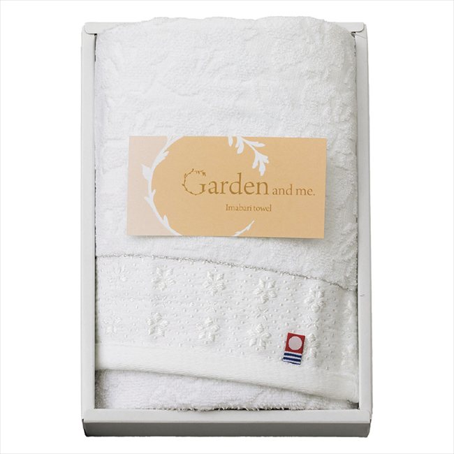 今治 Garden&me フェイスタオル1P G-50100 景品 記念品 粗品 ノベルティ 名入れ 御挨拶 ご挨拶