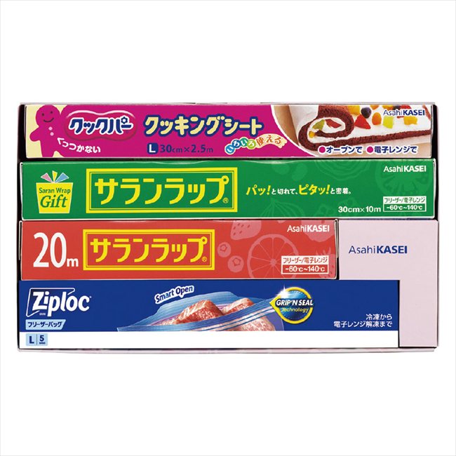 Rakuten - 旭化成 サランラップ バラエティギフト10 SVG10B 景品 記念品 粗品 ノベルティ 名入れ 御挨拶 ご挨拶