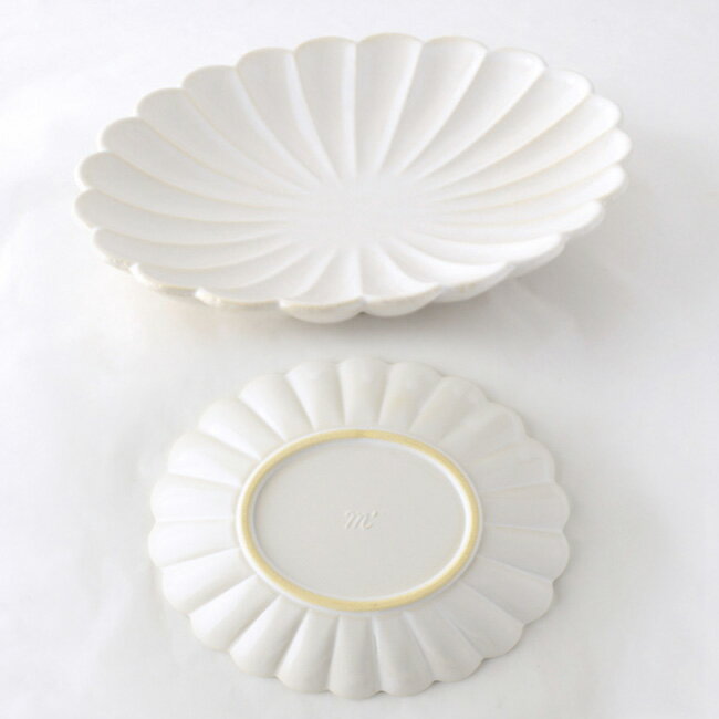 STUDIO M' スタジオエム ブロッサム 6.5寸楕円皿 白 薄紅 紫 180621 180622 180623 プレート お皿 オーバルプレート おしゃれ かわいい 【あす楽対応】