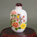 華やかな花鳥の世界鼻煙壺180920鼻煙壷 鼻煙壺 中国 芸術 シノワズリー インテリア コレクション 嗅ぎたばこ入れ アンティーク 小物 コレクター 垂涎