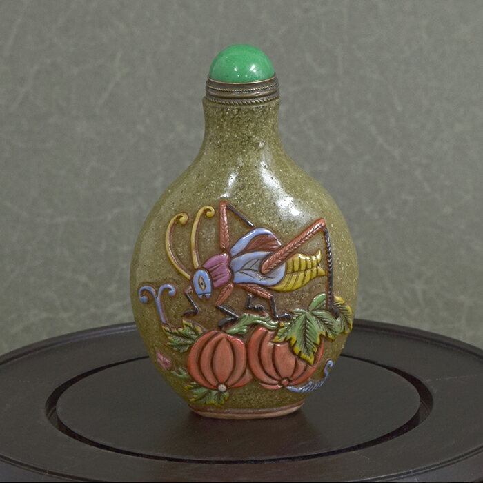 幸せを呼ぶコオロギの世界鼻煙壺211009鼻煙壷 鼻煙壺 中国 芸術 シノワズリー インテリア コレクション..