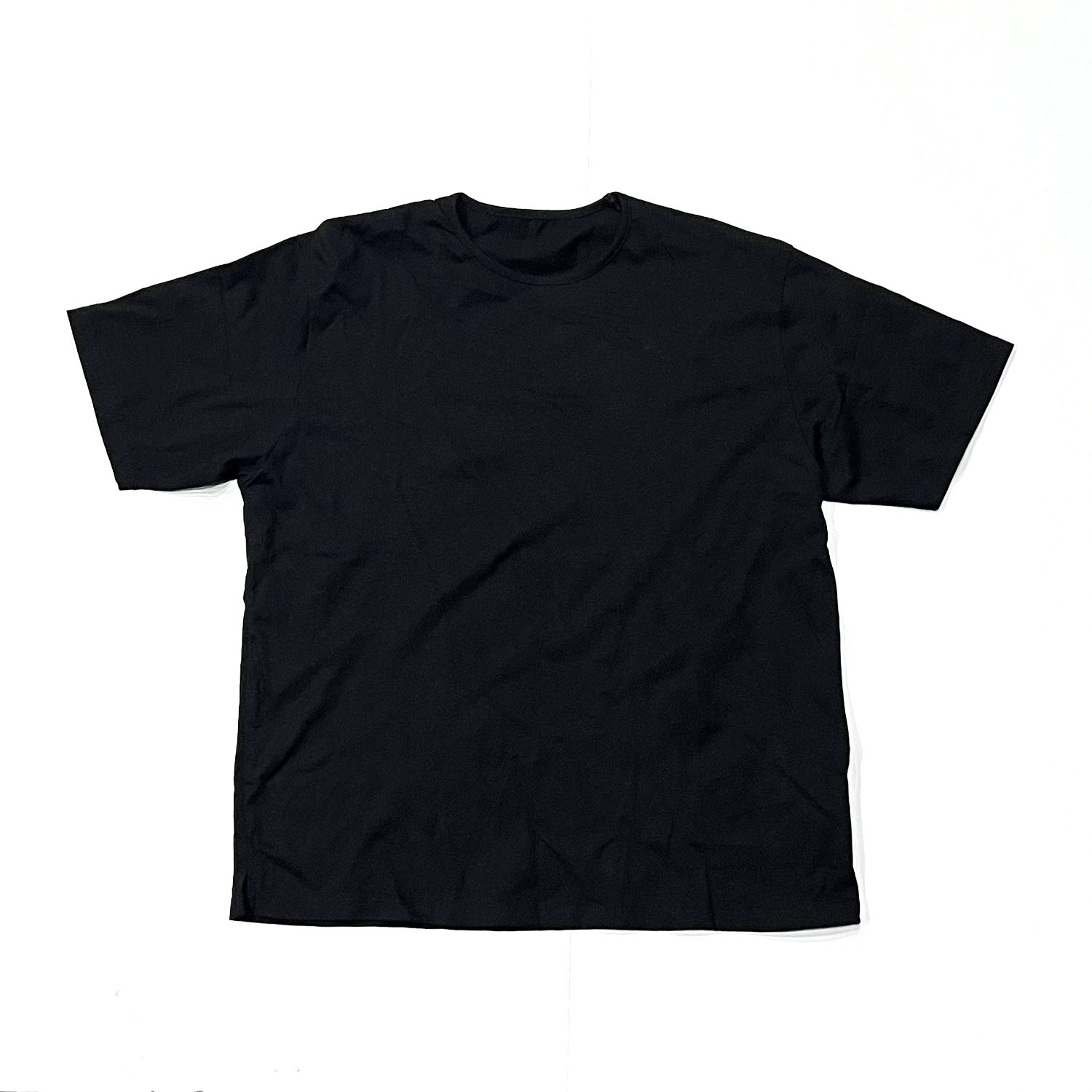 Rakuten - ATA【アタ】- HEMP ORGANIC COTTON U-NECK NEP TEE(BLACK)