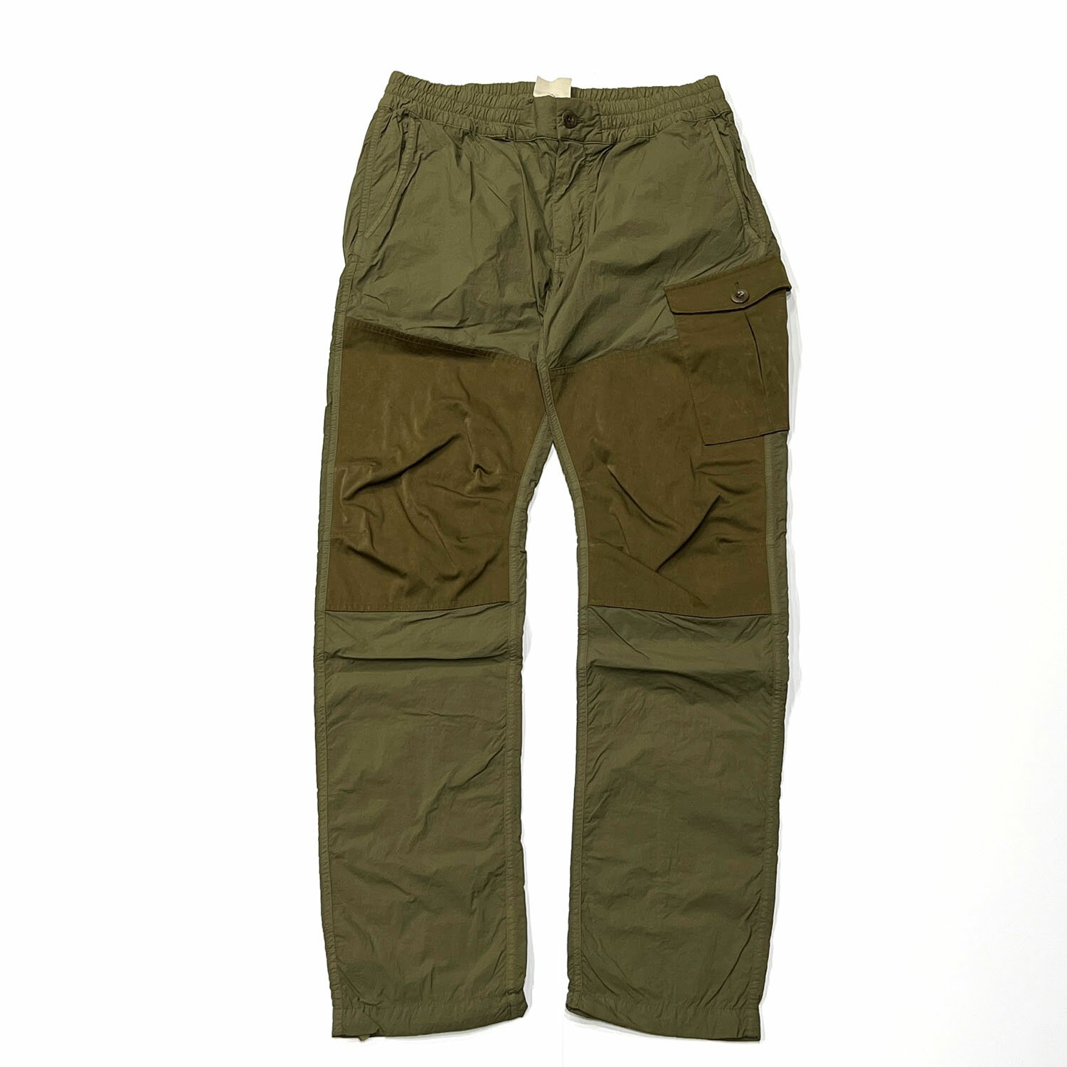 Ten-C-CARGO PANTS - GARMENT DYED NYLON TACTEL + OJJ 11oz(OLIVE)