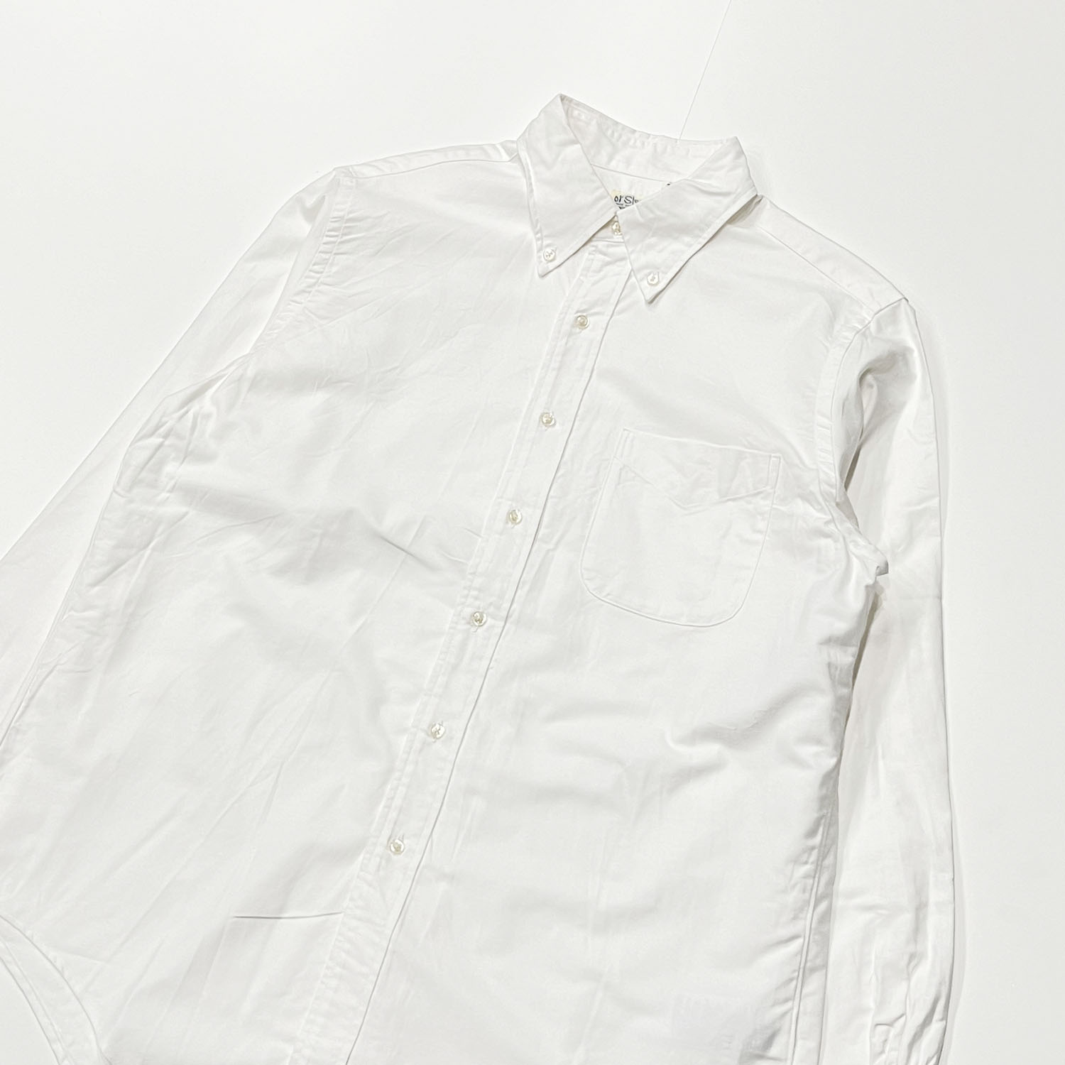 OR SLOW【オアスロウ】 -OXFORD STANDARD BUTTON DOWN SHIRT(WHITE)
