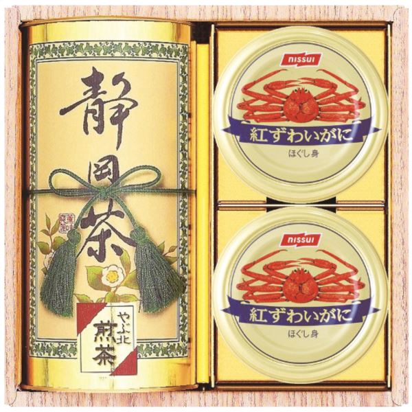 10%OFF 割引き+ポイントセール商品 ギフト対応不可 和彩撰 静岡茶・かに缶詰合せ CKT-40W 記念品 イベント パーティ プレゼント 景品 粗品 賞品 ノベルティ お茶ギフト