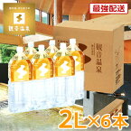 あす楽発送対応 観音温泉水 ペットボトル 2リットル × 6本入り ミネラルウォーター 2L 飲む温泉水 シリカ水 飲泉 超軟水 強アルカリ天然水 断水対策 支援物資 備蓄用 あす楽対応商品 温泉水 シリカウォーター