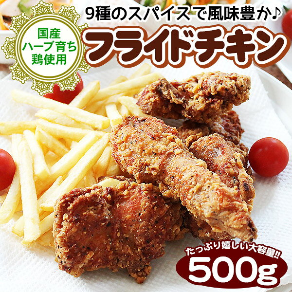≪チキンねっとの日★今だけ500円≫国産フライドチキン500g骨付き フライドチキン お手軽 冷凍食品 通販【冷凍】【レンジ温めOK】【パーティー】【おやつ】