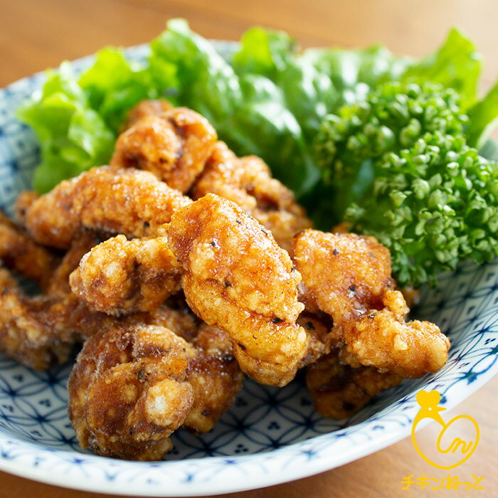 大人の唐揚げ ピリ辛黒胡椒ソース 500g【唐揚げ】【鶏皮】【たれ付き】【チキン総菜】【おつまみ】【自然解凍】