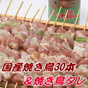 焼き鳥【国産】30本&KNKタレセット【焼き鳥】【ヤキトリ】【焼鳥】【やきとり】【BBQ】【バーベキュー】【冷凍】 - チキンねっと