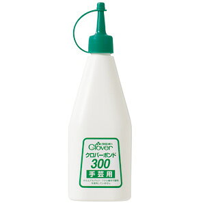 容量：300g水性形接着剤 成分:酢酸ビニル樹脂　55%　水　45% 水で薄めて使用できます。ボンドは乾くと透明に仕上がります。乾燥後の風合いは硬めです。 接着できる素材:紙（表面加工のないもの） 布（綿、麻、ウール） 木（表面加工のないもの） 接着しにくい素材:布（レーヨン、アセテート、シルク、アクリル、ポリエステル、ポリウレタン）皮革（表革を除く) ※お使いの前に、予め接着状態をご確認ください。接着が弱かったり、風合いを損なったりすることがあります. 接着できない素材:金属、陶器、ガラス、石、合成樹脂 布（ナイロン、撥水加工や柔軟剤など表面加工をした布地）合成皮革フラワー手芸(リボンフラワー、ペーパーフラワー）に。 人形手芸（木目込人形、日本人形）、押絵、ぬいぐるみ などの手芸に。 紙や木を使ったクラフトに。
