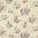 ピーターラビットClassic Linen/綿麻キャンバス生地/クラシックリネン Cイエロー (¥209は10cmのお値段です。 30cmより10単位で 販売いたします。)(3)