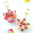 ちりめん細工 キット 縫わずに作る!ちりめん 生地 和のミニ着物 キーホルダー