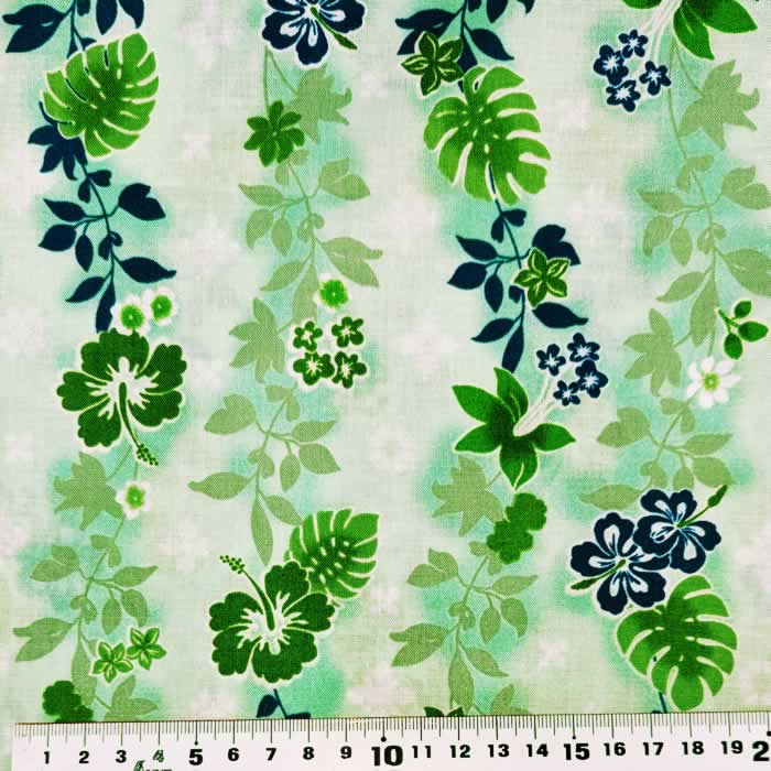 キャシー中島（キャシーマム）ハワイアン生地IslandStyleKathyMomウアラニGR￥140は10cmの御値段です（..