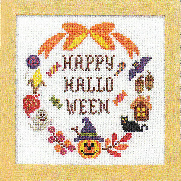 ハロウィン クロスステッチ 刺繍キット ハロウィン リース