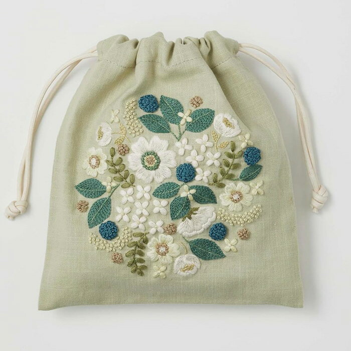 刺しゅうキット 『yulaのこころ躍る草花刺繍 可憐なフラワーサーク 542404』 LECIEN ルシアン cosmo コスモのサムネイル