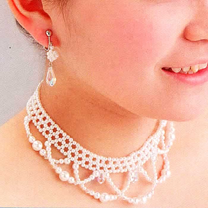 パナミ マーメイド ネックレス＆イヤリングキット プチクチュールシリーズ