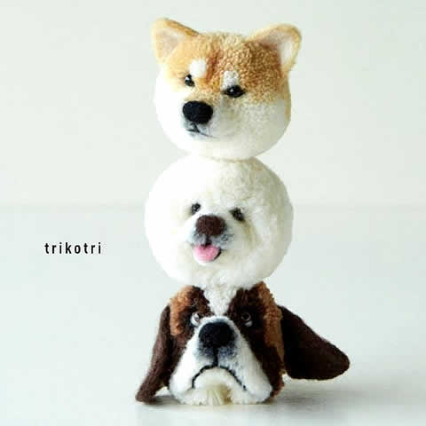 ハマナカ 動物ぽんぽん・犬ぽんぽん用　プラスチックアイ（ボタンタイプ）ライトブラウン（10.5mm×8個）