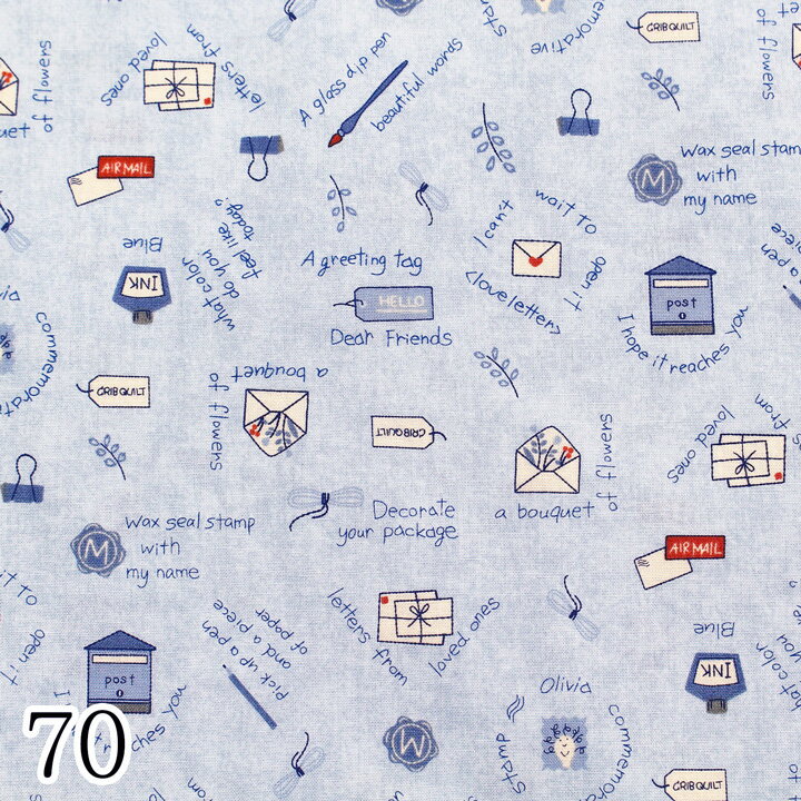 若山雅子 American Country 25 生地25030-70 designed by Masako Wakayama 1mカット