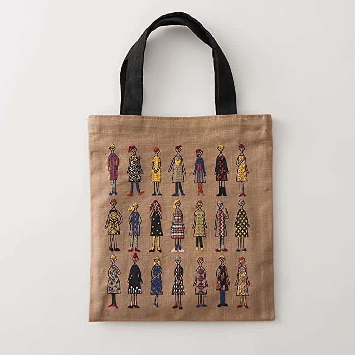 刺繍キット100ネエサンでおしゃれを楽しもう　縫製済みミニトート（モカベージュ54...