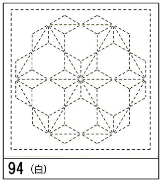 リハビリ手芸（健康手芸）花ふきん布パック飛び麻の葉