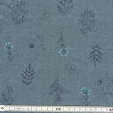 パッチワーク生地(綿麻)BotanicalシリーズSL10351S-Eブルー10cm¥120(30cm(3)よりカットいたします。)