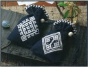 オリムパス刺繍キットこぎん【巾着・井戸枠・くるみのから】2個セット