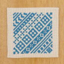 オリンパス刺繍こぎんキットコースター(ベージュ)