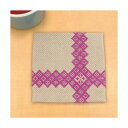 オリンパス刺繍こぎんキットコースター(グレー)