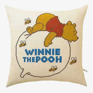 オリムパス クロスステッチ 刺繍キット(刺しゅう）風船にのるプー（ディズニー）