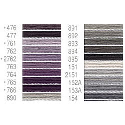 ルシアン（コスモ）25番刺繍糸(紫・グレー系23)