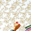 大人のぬり絵 ちりめん細工 一越ちりめん 布 に色を塗る新感覚の「ぬりえ」 花ぬりえ 梅こまち 高齢者レクリエーション デイケア
