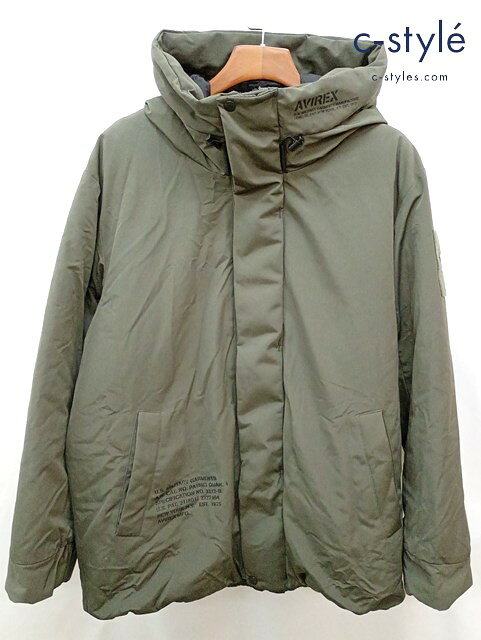 商品説明AVIREX アヴィレックス ダウンパーカージャケット 2XL カーキ 783-3253003 商品詳細 ブランドAVIREXカラーカーキ表示サイズ2XL実寸サイズ肩幅:約54cm 身幅:約68cm 着丈:約77cm 袖丈:約62cm商品状態多少の使用感はあるものの、比較的状態の良いお品物です。多少の擦れ、汚れ、イタミなどがございます。保管に伴うにおいがございます。動物の毛のようなものが付着しております。糸引けがございます。上記の状態文は本体のみに関する記述となり、箱やパッケージ等は含まれておりません。予めご了承下さい。- 商品に関し気になる点はお気軽にご質問ください。- 画像に写っている物が全てとなっております。- ご利用の端末・モニターによっては実商品と画像の色味が異なって見えることがございます。予めご了承下さい。- 商品以外の撮影小物(ハンガー・トルソー等)は付属しません。- お客様より買取させて頂いた中古品となっておりますので、細かい状態を気になさる方はご購入をお控え下さい。在庫について在庫には限りがあり、ご購入後に商品がご用意出来ない可能性がございます。商品がご用意出来なかった場合はキャンセル・ご返金の対応となりますのであらかじめご了承ください。配送について - 沖縄本島以外・離島への発送はゆうパックでの発送となります。予めご了承下さいませ。 - 土日祝日は、当店定休日の為、商品発送は行っておりません。 - お取り置きは行っておりません。 - 海外発送のご対応は行っておりません。 - ご入金確認後、3営業日以内に発送を行います。 その他- 当店営業時間は平日のAM 10:00～12:00、PM 1:00～5:00となります。 (土日祝日にご連絡頂いた場合には、休み明けのご連絡となります。ご了承お願い致します。)- 長くお付き合い頂けるよう、スタッフ一同丁寧なお取引を心がけておりますので、皆様とのお取引楽しみにしておりますm(__)m