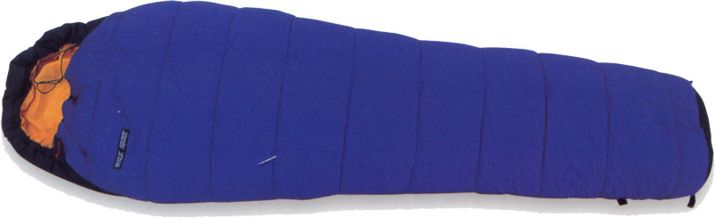 形状：マミー(人形)形 参考使用気温域：5〜15℃ サイズ：長230cm×肩部幅80cm×足部幅55 重量：1200g 中綿素材：スーパーファインファイバー（ポリエステル化繊綿） 生地素材：70dナイロンタフタ 中綿重量：540g 収納サイ...