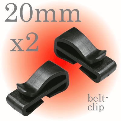 ベルトクリップ20mm幅テープ用(二個