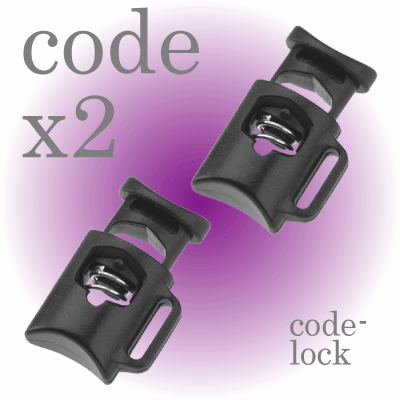 コードロック(二個入り)No.2126ナショナルモルディング製プラスチックバックルコード用補助バックル