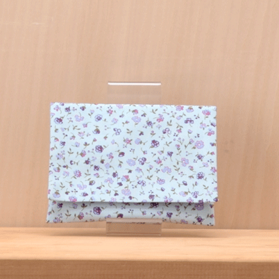 效應（低音） - 氏名票なし大人も便利なティッシュいれブルーに極小花696