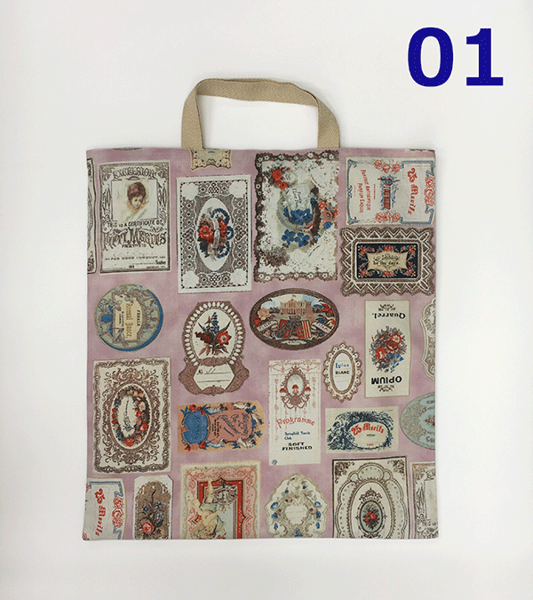 乐天商城 - シンプルトート薄手の木綿縦38cm横34cm まちなし大サイズ