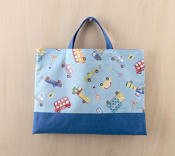 レッスンバッグ名札（氏名票）つき（通園・通学バッグ）縦30cm 横40cm氏名票は内側についています。451..