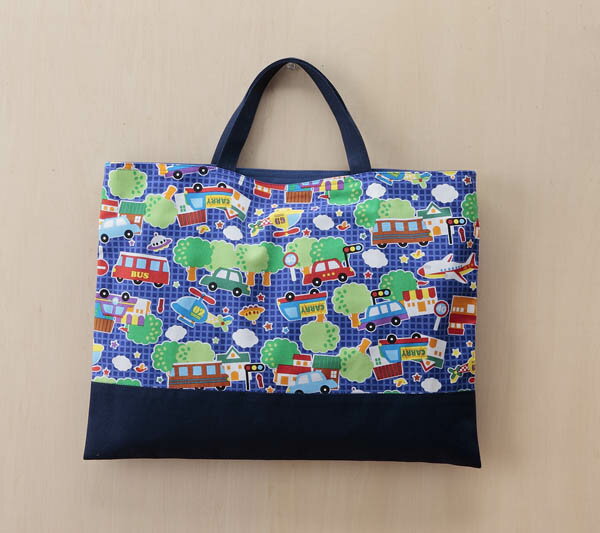 レッスンバッグ名札（氏名票）つき（通園・通学バッグ）縦30cm 横40cm氏名票は内側についています。い..