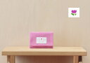 氏名票つきティッシュいれ小さいサイズ無地OXピンクピンクちゅ-t1