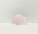マスク 立体型ジュニアサイズ小学生にお薦め袷(二重)仕立【三角 ▽ ステッチ入り】ダンガリーsakura 布製 日本製