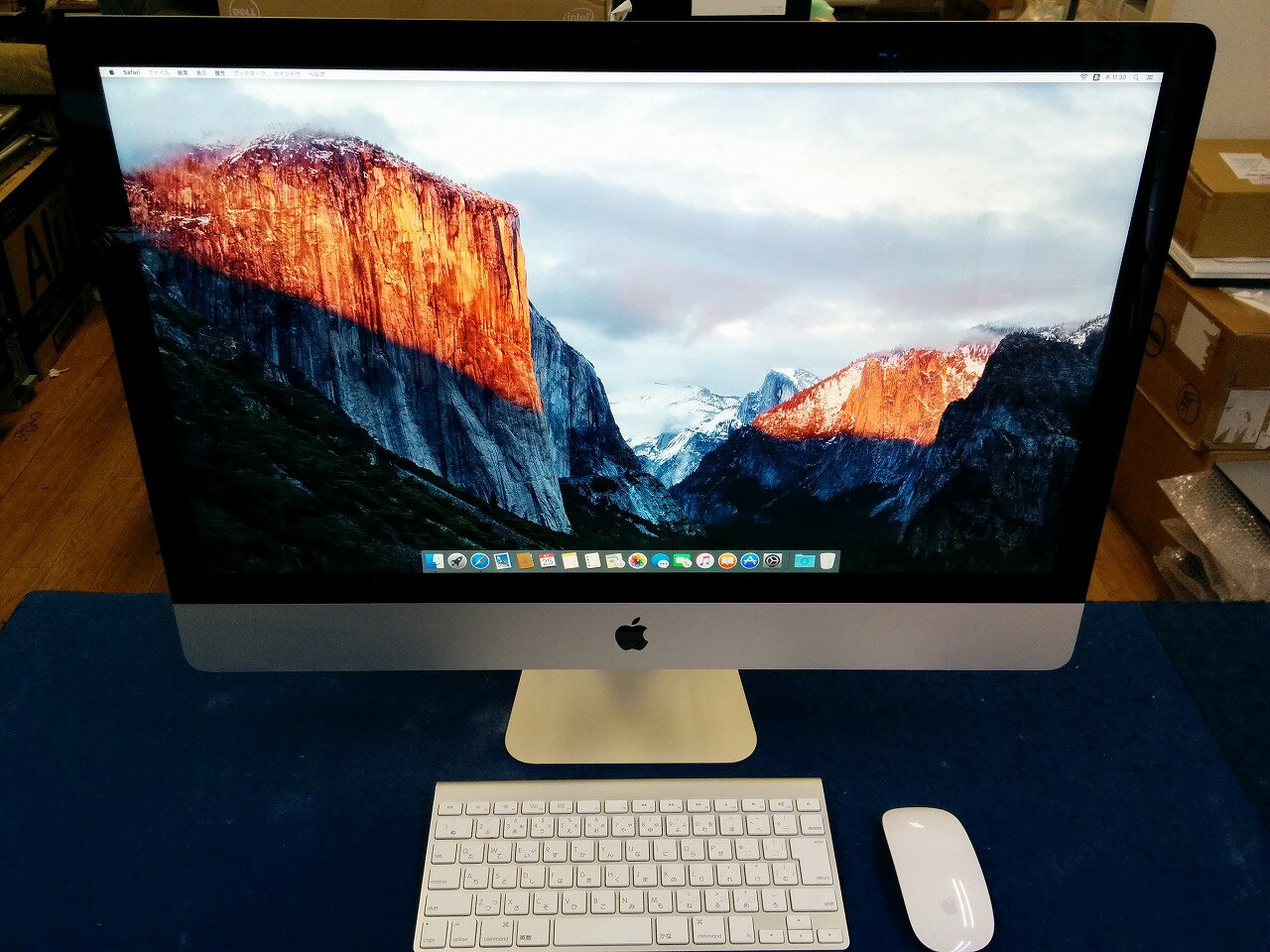 高速起動！iMac 27インチ Core i5-3.2GHz 新品SSD240GB換装済 メモリ8GB ME088J/A Late2013年モデル