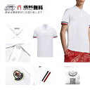 MONCLER モンクレール ポロシャツ POLO トップス コットン トリコロール ロゴ 半袖 新品 ★ 001 ホワイト L013-WH-M..