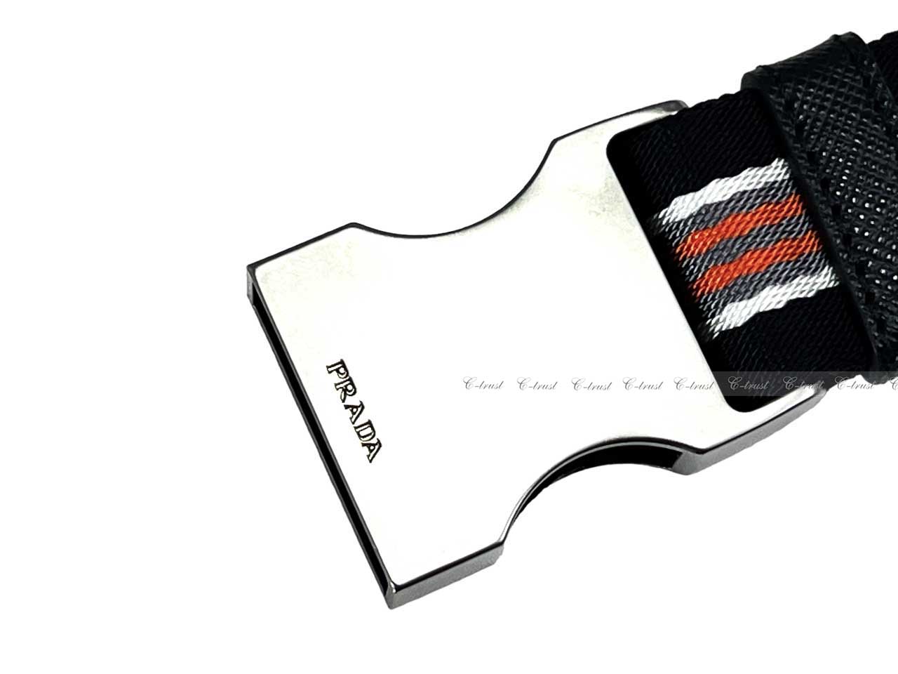 PRADA プラダ ベルト マルチ バックル ワンタッチ カジュアル ファブリック メンズ...