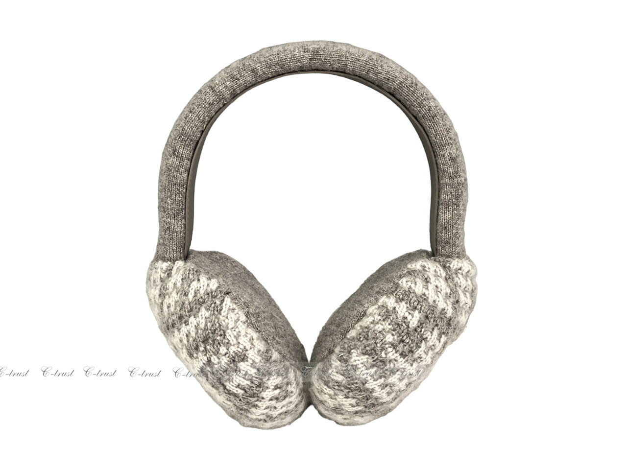 FENDI フェンディ レディース イヤーマフ 耳当て カシミヤ ロゴ イタリア製 FXQ932AMC1F0QD3 新品 ★ グレー K549-GR..