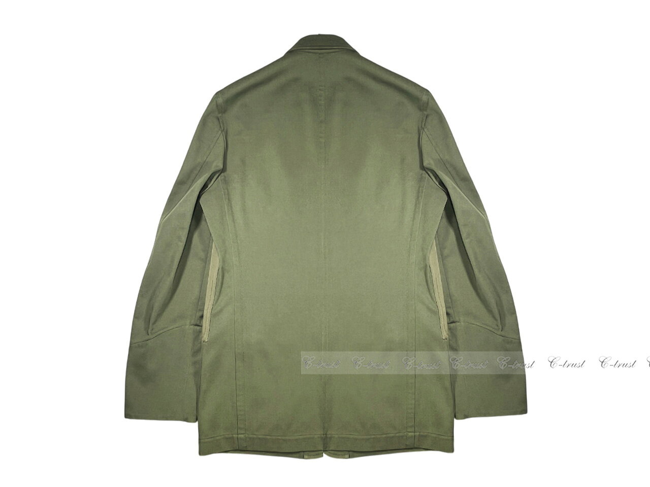 VALENTINO ヴァレンティノ ジャケット JK テーラード シングル ミックス マテリアル ロゴ イタリア製 新品 ★ 3JM カーキ L304-46..