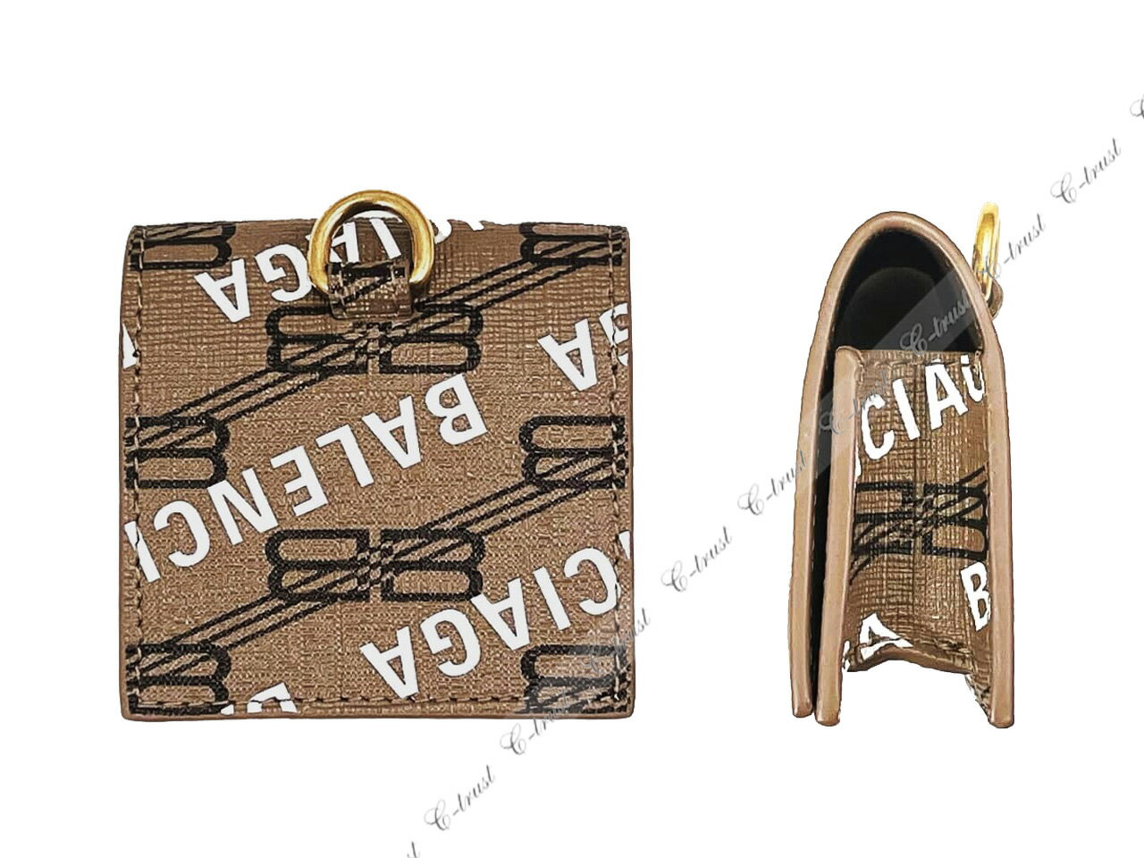 BALENCIAGA �Х�󥷥��� AirPods ��3������ ��Υ���� �ۥ���� ���ȥ�å� �����ꥢ�� ���� �� 2769 BEIGE+BROWN.WHITE K253-BB..